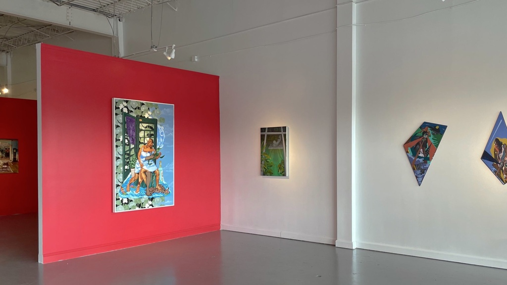 Installation view of On the Road Chocolate Cities, Tone, Memphis